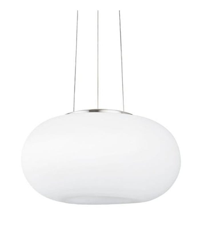 Lampa wisząca Optica 35cm klosz szklany matowy opal do salonu sypialni jadalni kuchni 2xE27