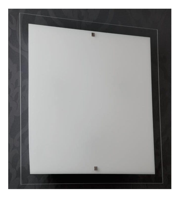 Plafon ISE Square 52cm szklany kwadratowy nowoczesny do kuchni- DOSTĘPNY OD RĘKI