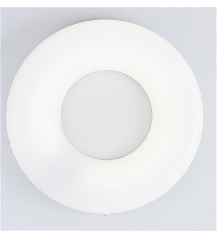 Plafon Ring 370 biała okrągła obręcz do salonu sypialni przedpokoju na sufit i ścinę