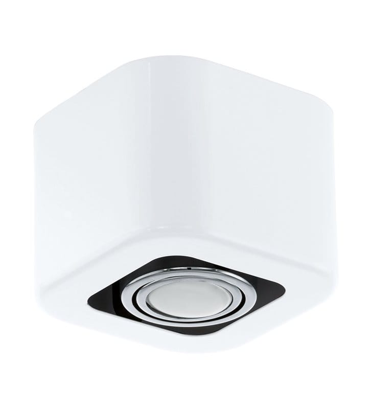 Lampa sufitowa Toreno biała kwadratowa nowoczesna downlight żarówka LED - DOSTĘPNA OD RĘKI