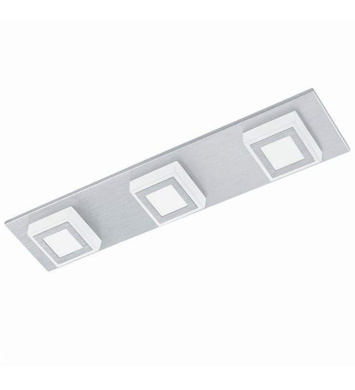 Aluminiowy prostokątny plafon Masiano LED nowoczesny