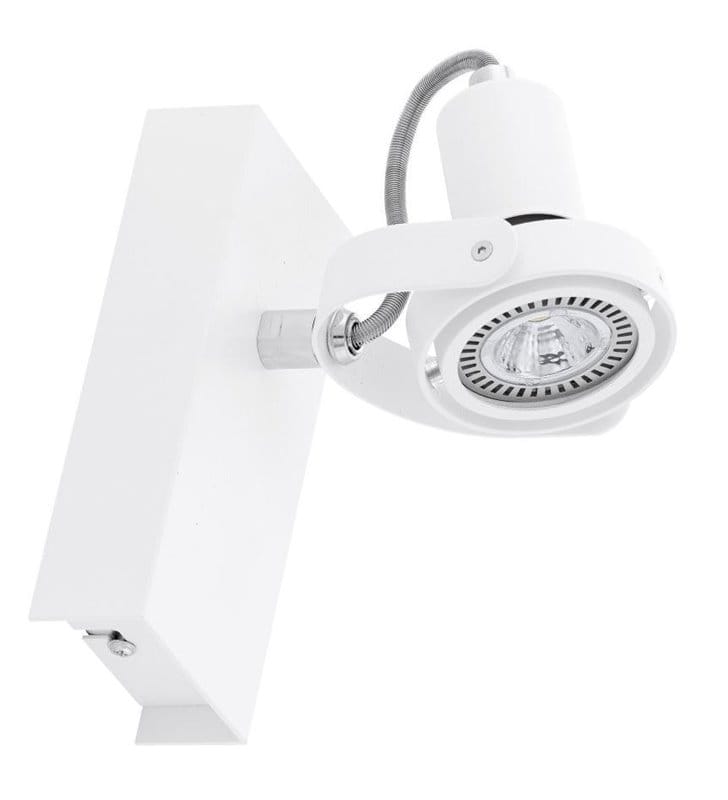 Kinkiet Novorio1 nowoczesny biały żarówka LED