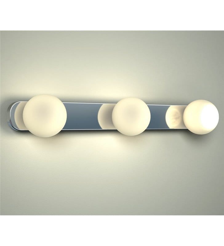 Lampa Brazos do łazienki 3 szklane kule oświetlenie lustra kinkiet łazienkowy IP44