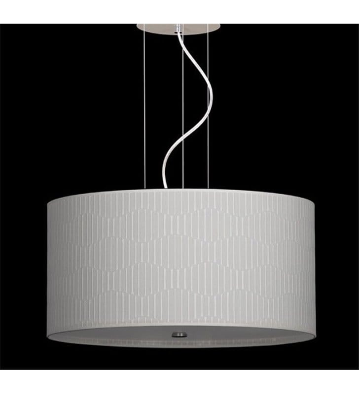 Lampa wisząca Onde 50cm abażur kremowy do sypialni salonu jadalni kuchni osłona żarówek 4xE27 - OD RĘKI