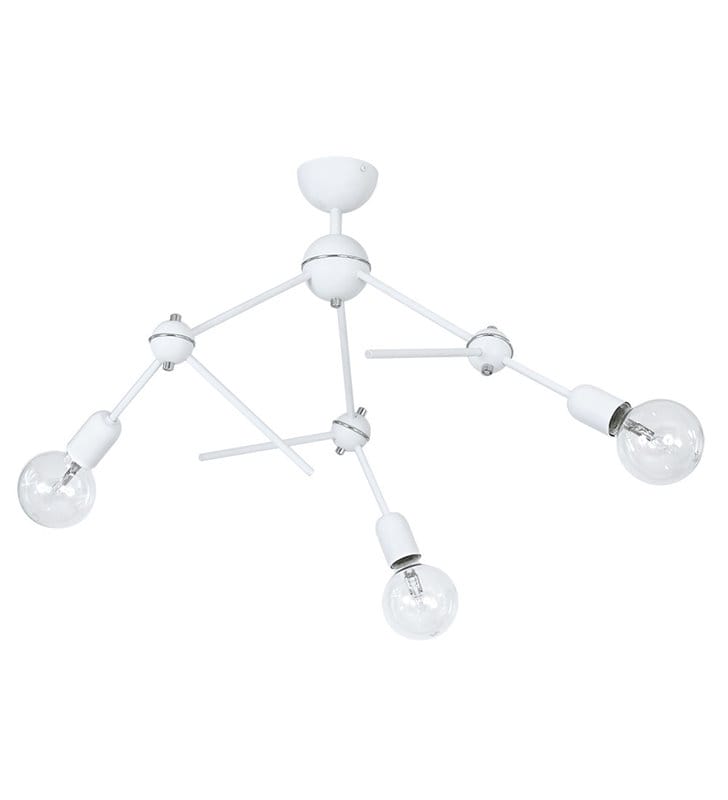 Lampa sufitowa Furia White potrójna biała nowoczesna do salonu sypialni pokoju młodzieżowego na przedpokój - OD RĘKI