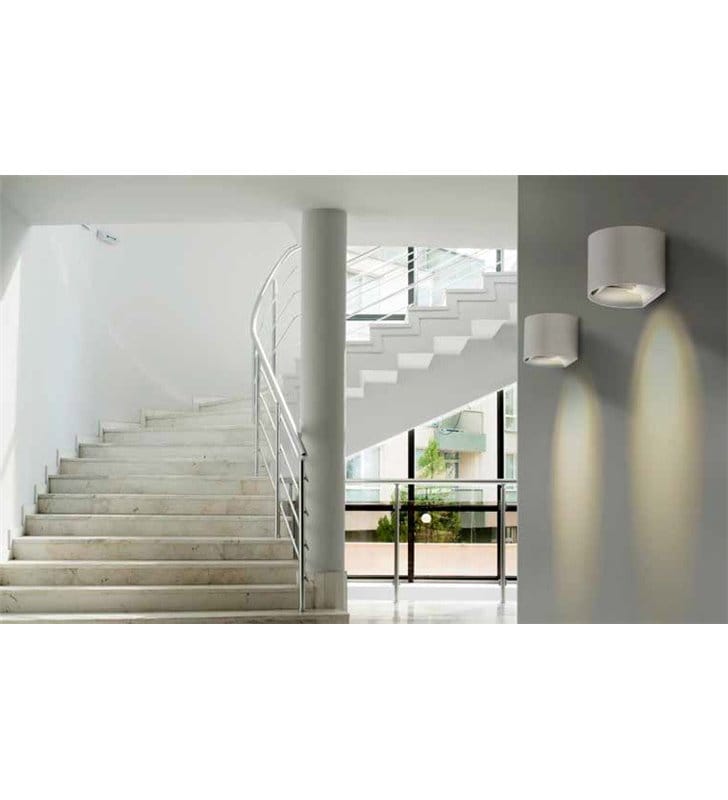 Kinkiet Leticia2 LED biały nowoczesny z regulacją kąta świecenia góra i dół