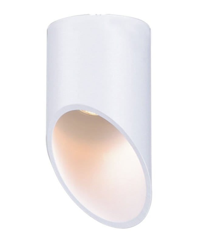 Lampa sufitowa ze ściętym końcem Alu II White GU10 biała - DOSTĘPNA OD RĘKI