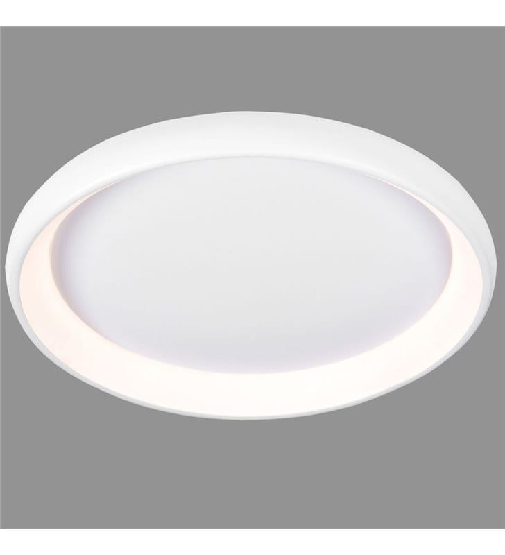 Biały nowoczesny plafon pokojowy LED Alessia 41cm okrągły