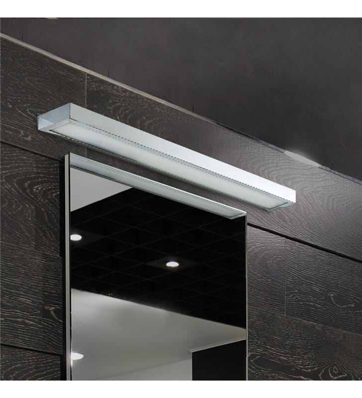 Kinkiet nad lustro w łazience Rado 90cm IP44 chrom LED ciepła barwa światła