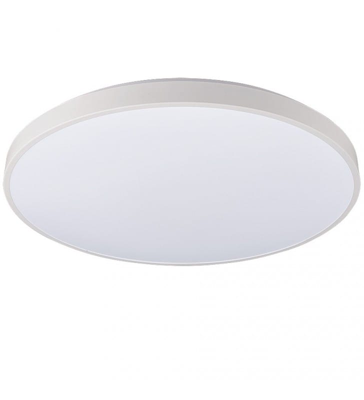 Duży 49cm biały plafon do łazienki Agnes Round LED ciepła barwa światła 3000K 2900lm IP44