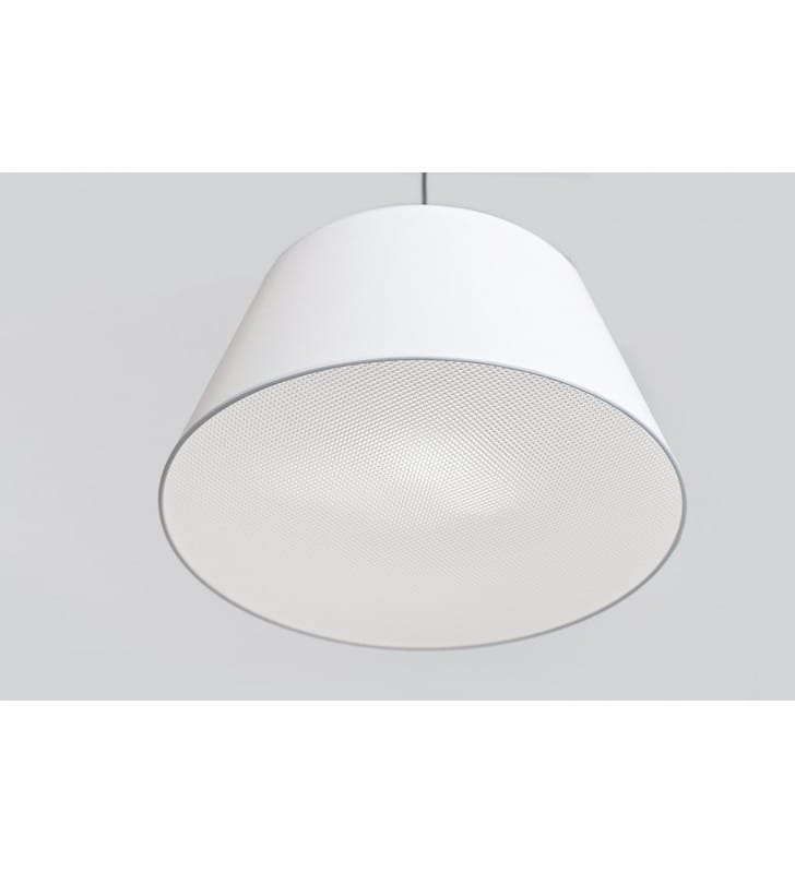 Malaga nowoczesna biała lampa wisząca z ruchomym wysięgnikiem możliwość obracania do salonu sypialni kuchni jadalni