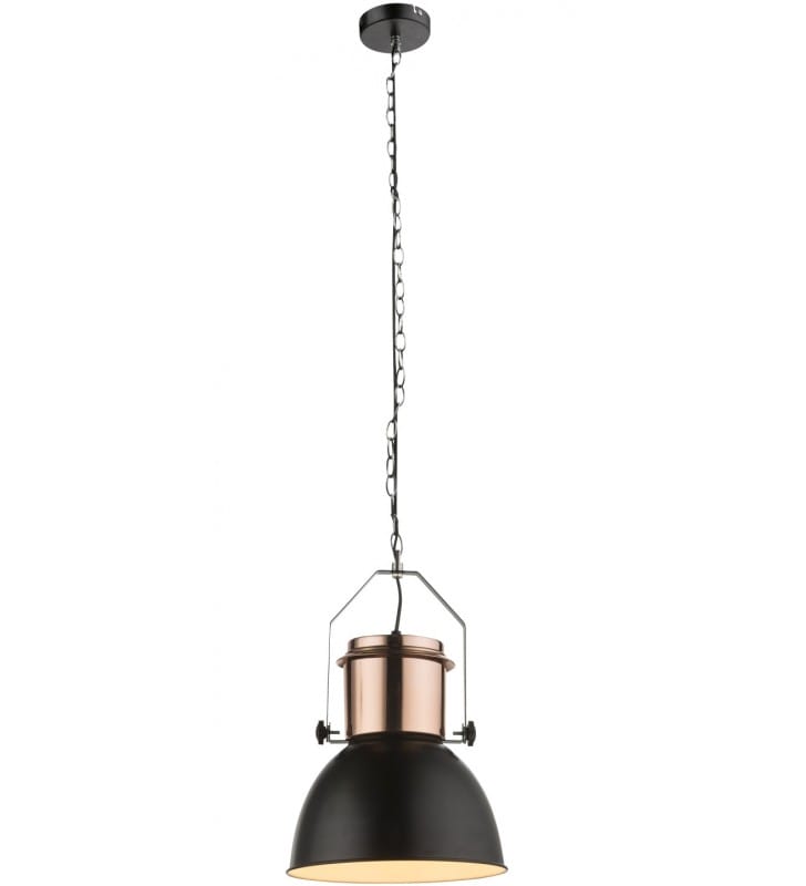 Czarno miedziana lampa wisząca w stylu loftowym Kutum