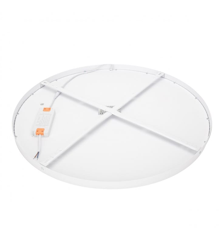 Biały nowoczesny plafon 60cm Pelaro LED 3000K okrągły płaski nowoczesny do salonu sypialni na hol