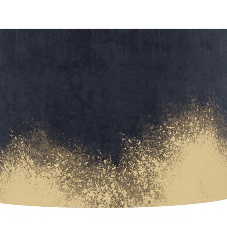 Granatowo złota lampa wisząca z czarnym wnętrzem Casuarita do sypialni 1xE27