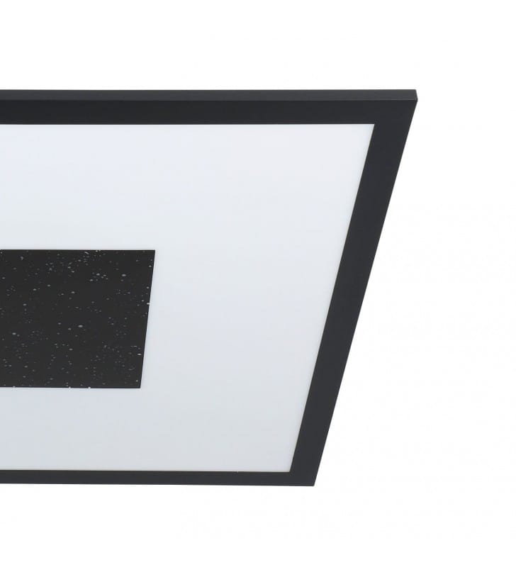 Kwadratowy 44cm plafon z efektem rozgwieżdżonego nieba Marmorata LED