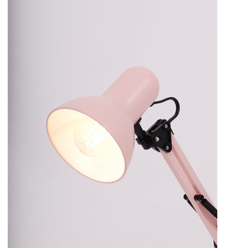 Lampa biurkowa Cosmo różowa regulowana dla dziewczynki