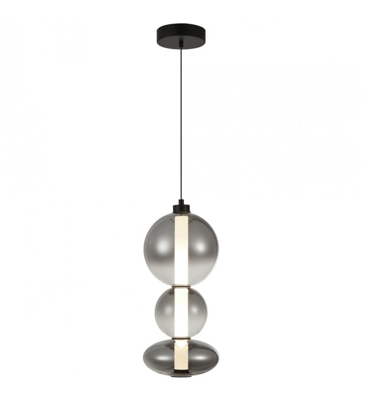 Pojedyncza designerska szklana lampa wisząca do jadalni salonu sypialni Sonte LED