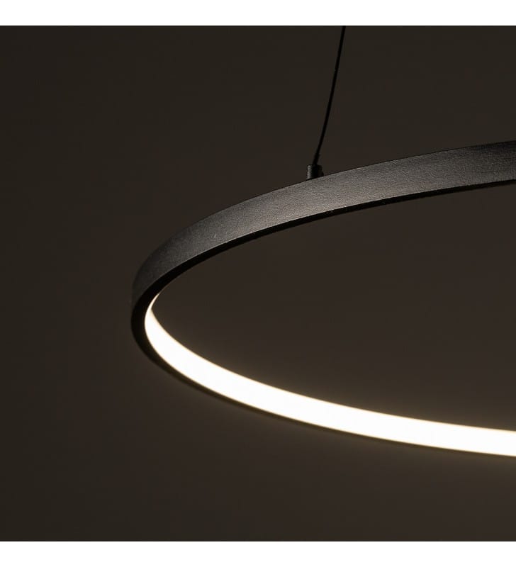 Minimalistyczna okrągła 60cm lampa wisząca Circolo LED ciepła barwa światła