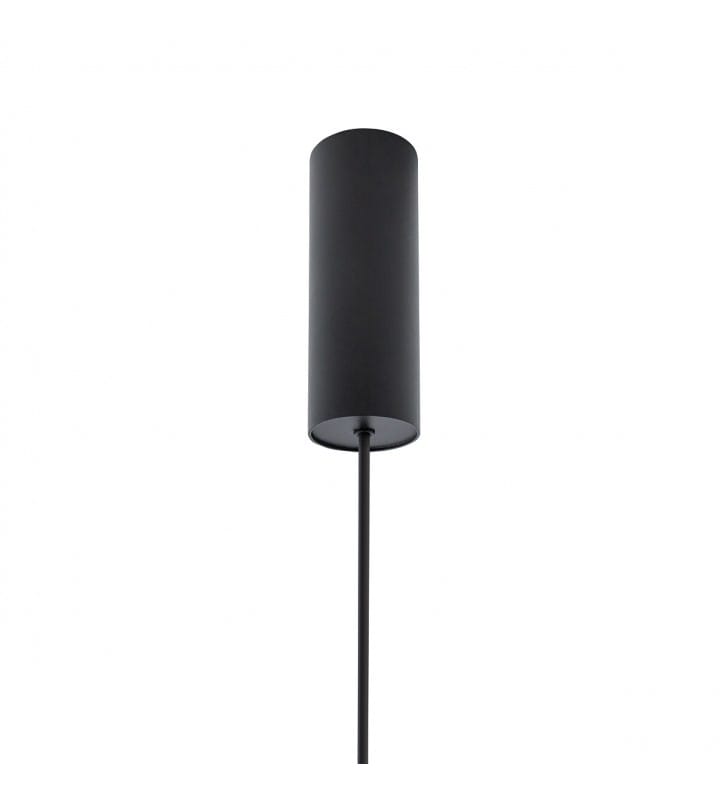 Minimalistyczna wąska długa czarna lampa wisząca LED Vertic 3000K