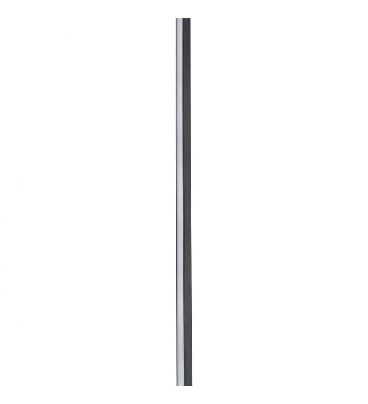 Minimalistyczna wąska długa czarna lampa wisząca LED Vertic 3000K