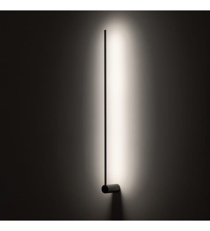 Długa wąska lampa ścienna Arm LED 105cm ciepła barwa światła dekoracyjna do salonu sypialni