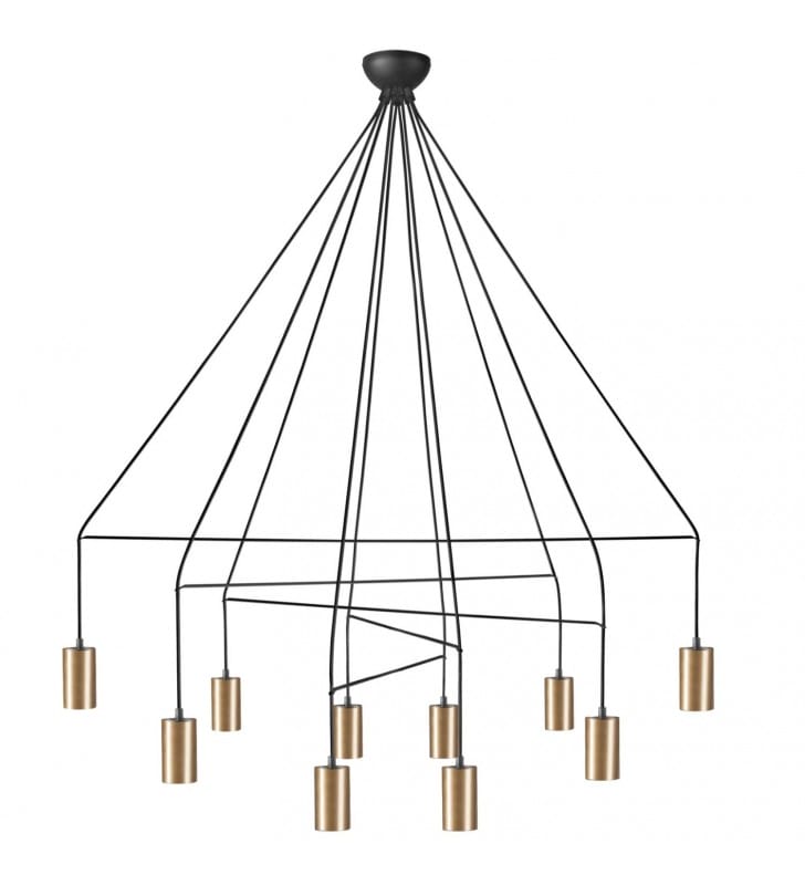 Duża 10pkt designerska nowoczesna lampa wisząca Imbria Nowodvorski