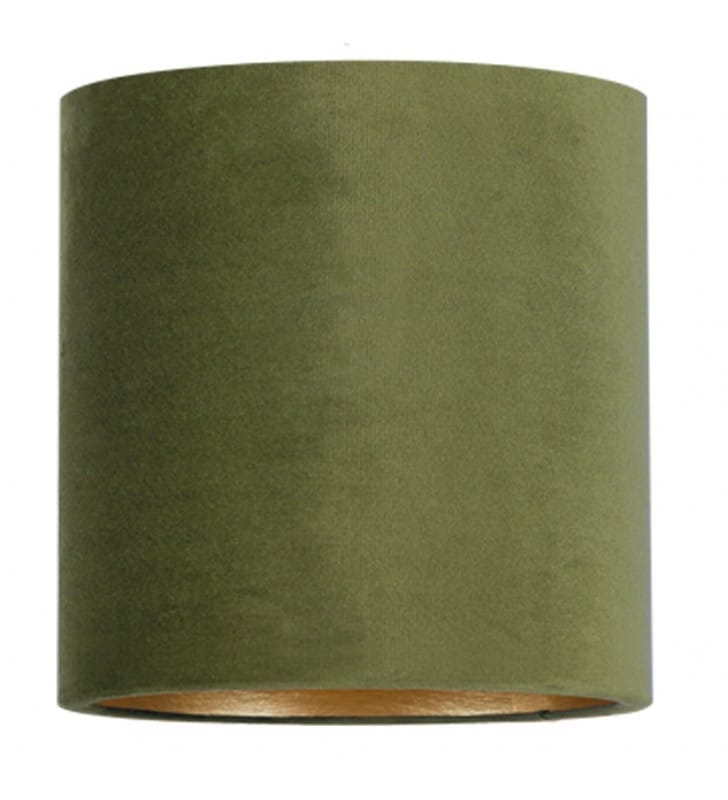 Zielono złoty abażur do lampy podłogowej z serii Petit walec 25cm