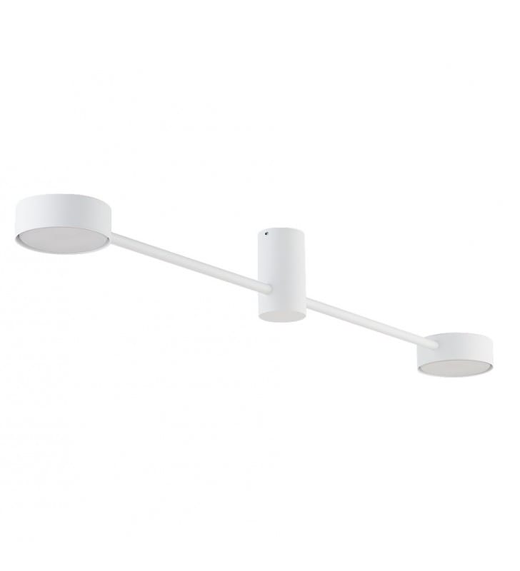 Lampa sufitowa Orbit biała 2pkt. minimalistyczna z metalu