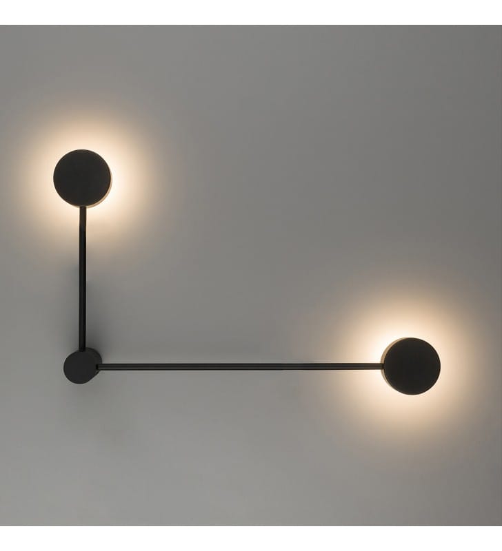 Orbit czarna nowoczesna lampa ścienna do salonu sypialni Nowodvorski 7804