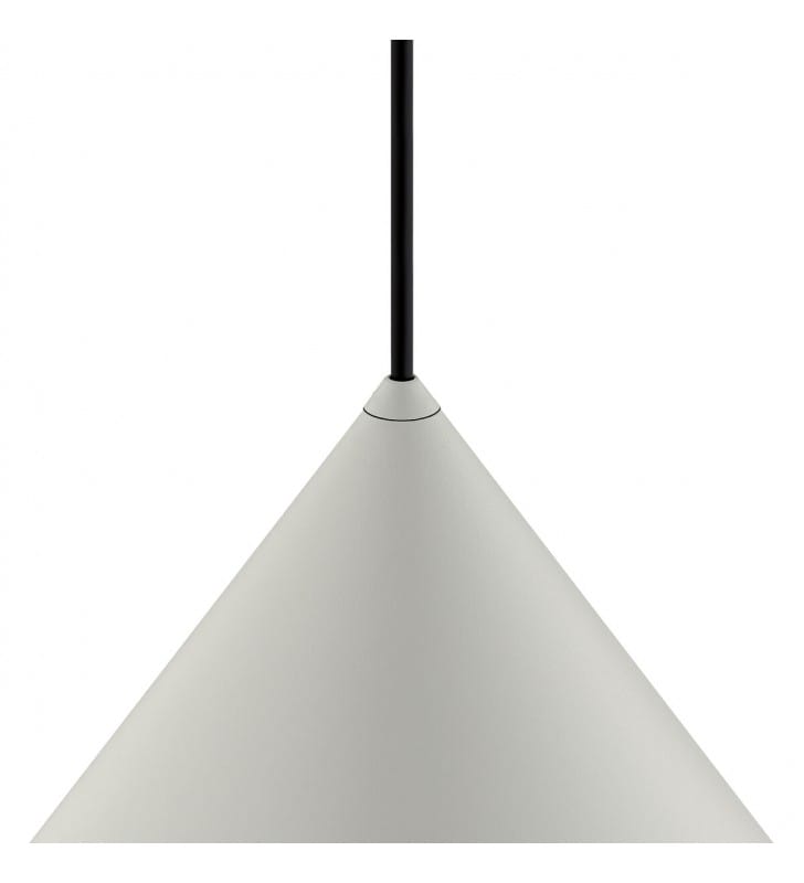 Zenith szara nowoczesna lampa wisząca do kuchni stożek 35cm metal Nowodvorski