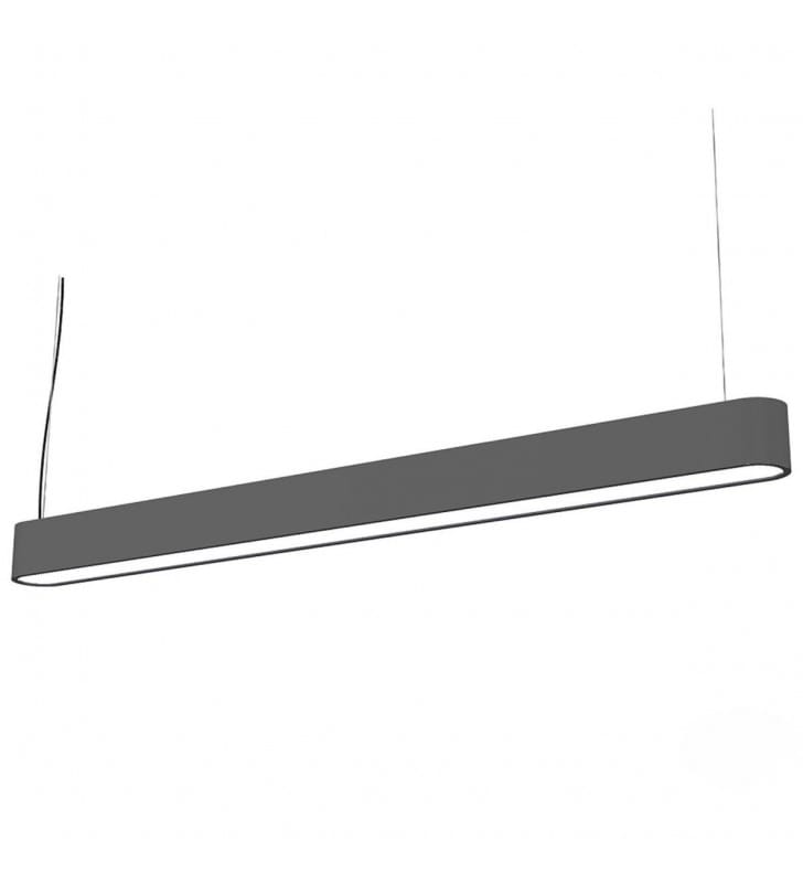 Podłużna nowoczesna lampa wisząca Soft Graphite T8 LED 90 grafitowa do kuchni jadalni biura Nowodvorski - OD RĘKI