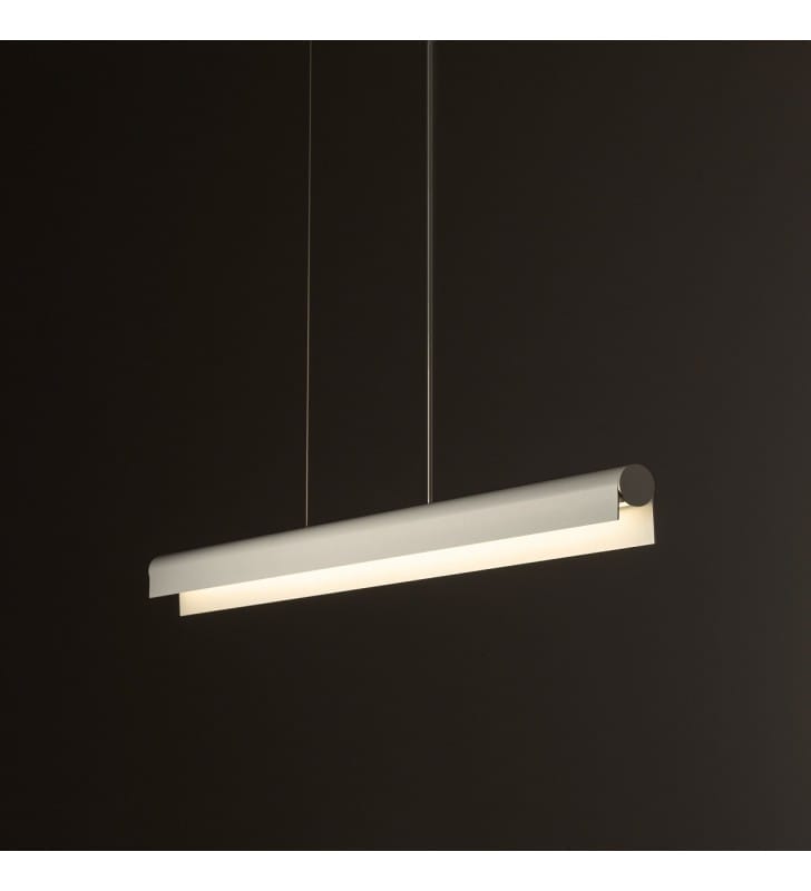 Nowoczesna biała podłużna lampa wisząca do biura lub domu CL Q LED PRO 4000K Nowodvorski