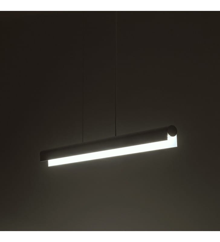 Nowoczesna biała podłużna lampa wisząca do biura lub domu CL Q LED PRO 4000K Nowodvorski
