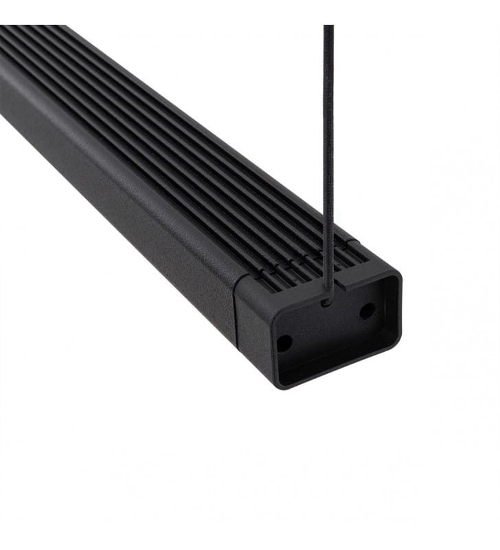 Podłużna czarna lampa wisząca CL H LED PRO 4000K do biura mieszkania nad stół biurko blat Nowodvorski