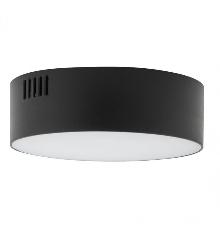Lid Round LED mały 11cm czarny plafon z tworzywa Nowodvorski neutralna barwa światła