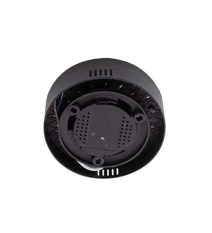 Lid Round LED mały 11cm czarny plafon z tworzywa Nowodvorski neutralna barwa światła