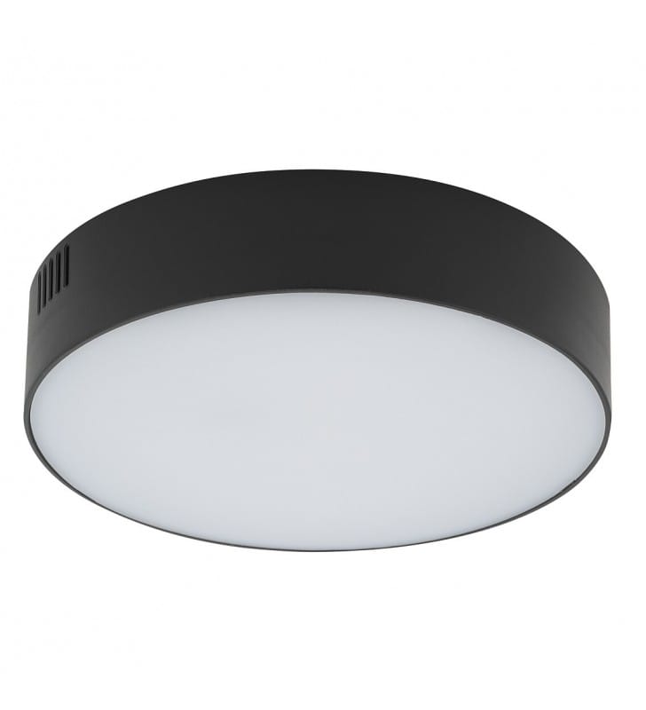 Lid Round 4000K czarny 21cm plafon do kuchni dużo światła Nowodvorski