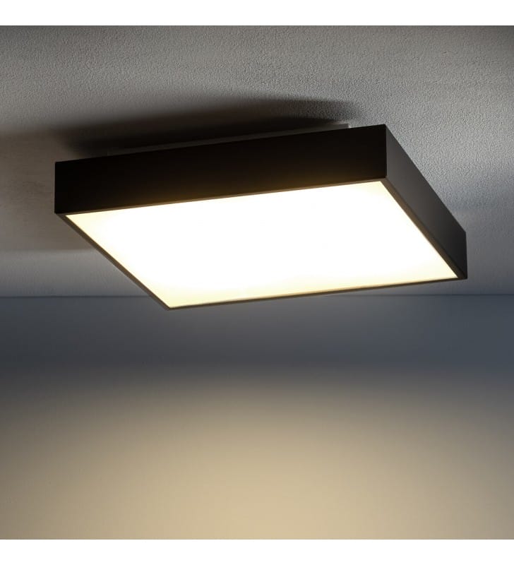 Czarny plafon z czujnikiem ruchu Quad Sensor 30cm kwadratowy 4xGX53 Nowodvorski