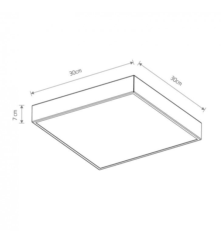 Czarny plafon z czujnikiem ruchu Quad Sensor 30cm kwadratowy 4xGX53 Nowodvorski