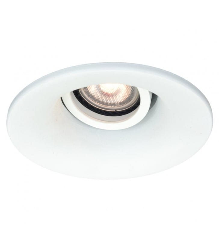 Biała lampa punktowa Ralte z ruchomym światłem 1xGU10