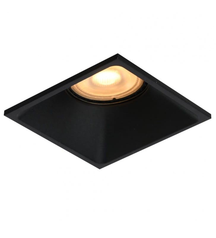 Kwadratowa lampa punktowa do kuchni salonu kwadratowa Naru czarna