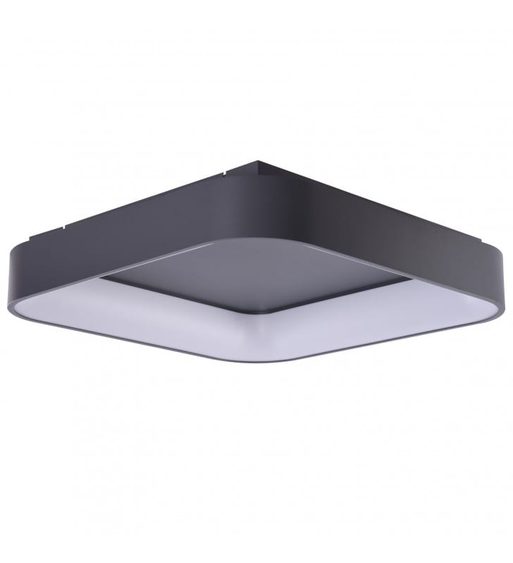 Plafon Solvent LED Smart szary kwadratowy z pilotem ściemniacz