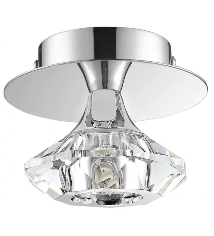 Mała szklana stylowa lampa sufitowa Tesalli - DOSTĘPNA OD RĘKI