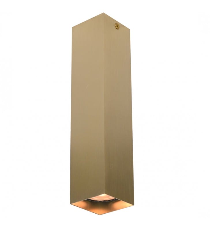 Ander kwadratowa lampa sufitowa downlight mosiądz 1xGU10 Italux