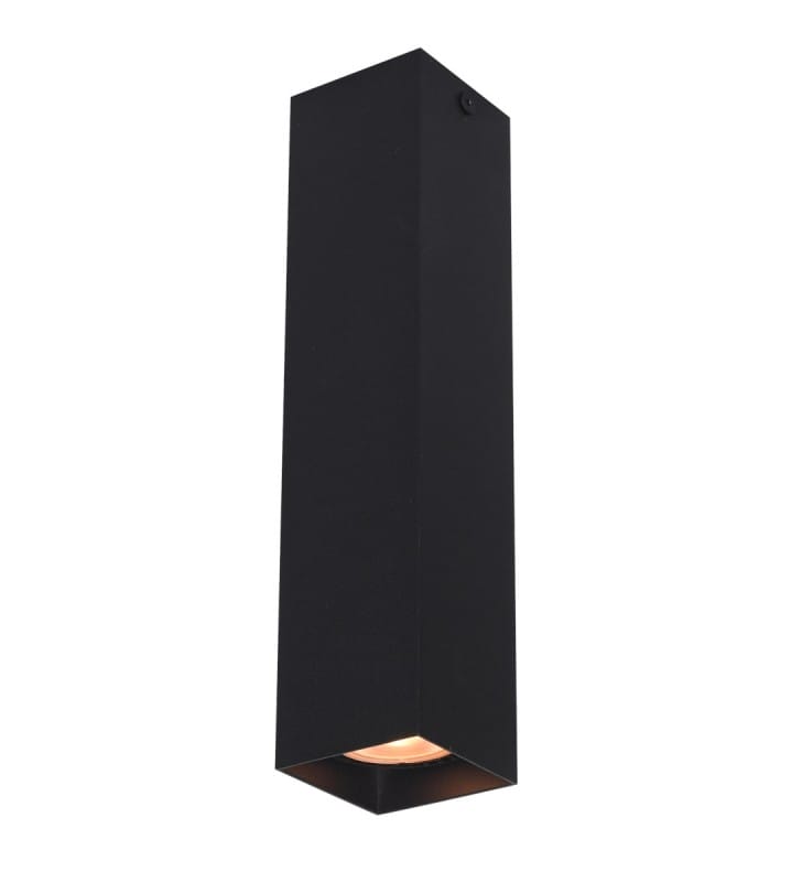 Czarna lampa sufitowa downlight Ander do salonu 1xGU10