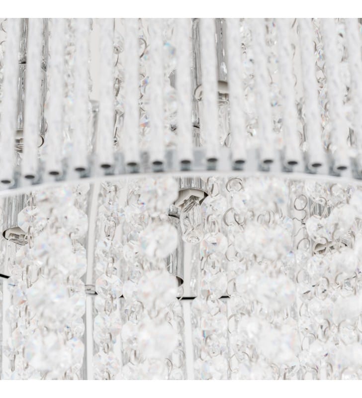 Lampa wisząca Anabella z kryształkami do salonu