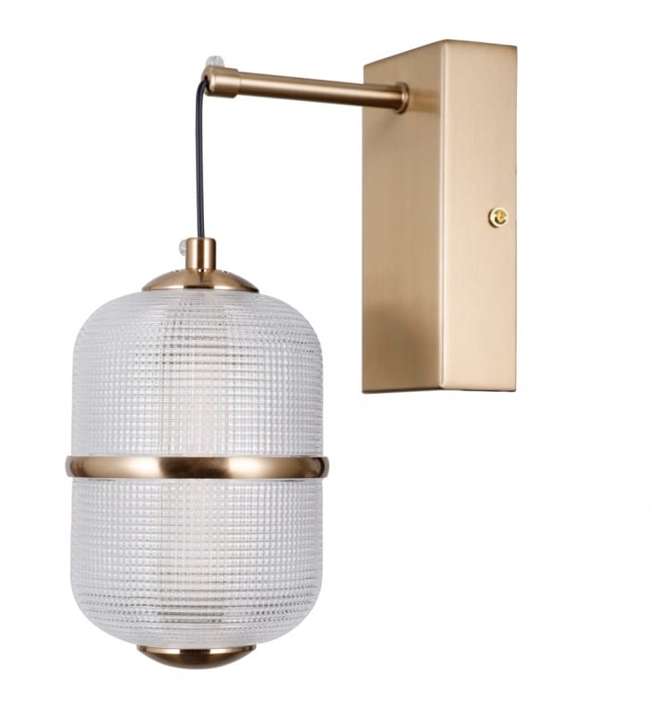 Lampa ścienna Alani LED klosz wiszący szklany do salonu sypialni