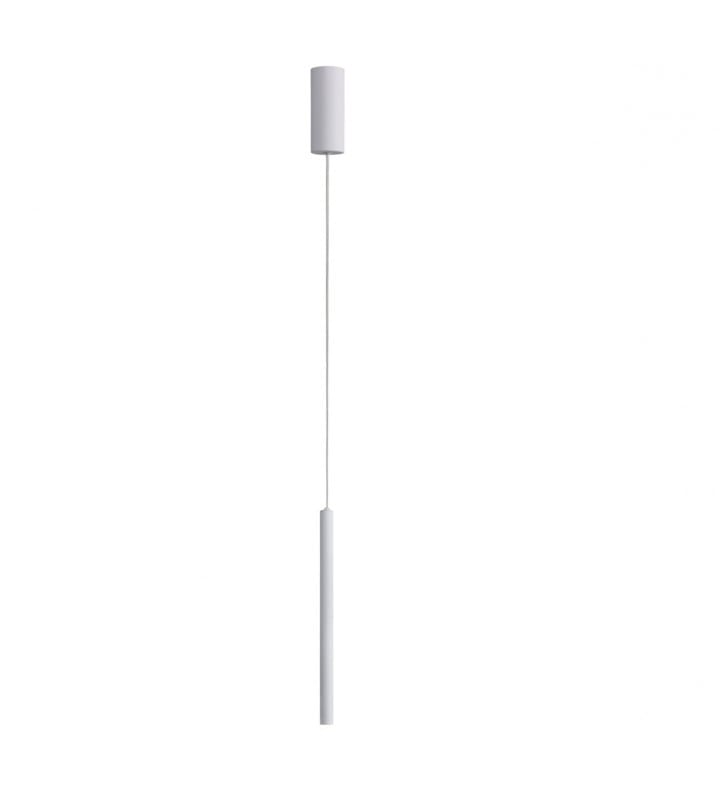 Nowoczesna minimalistyczna lampa wisząca Valdes LED biała