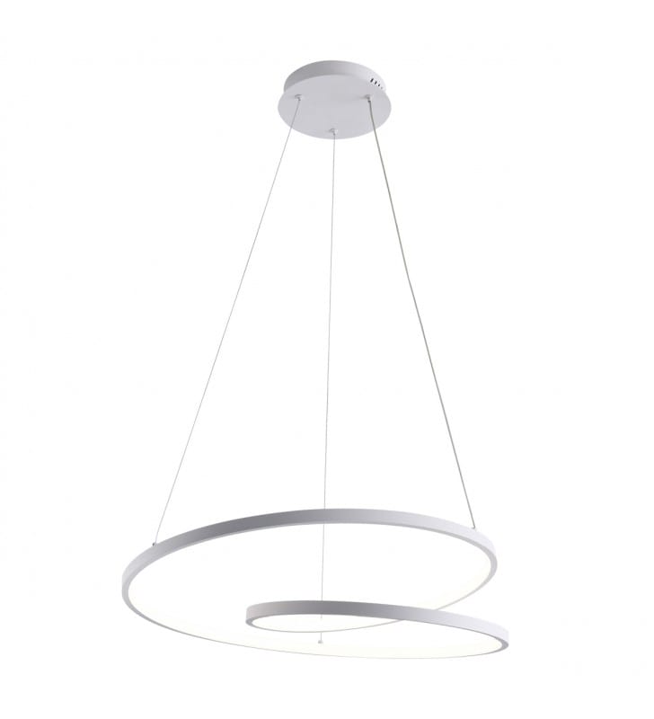 Nowoczesna biała lampa wisząca do salonu Reina LED Italux