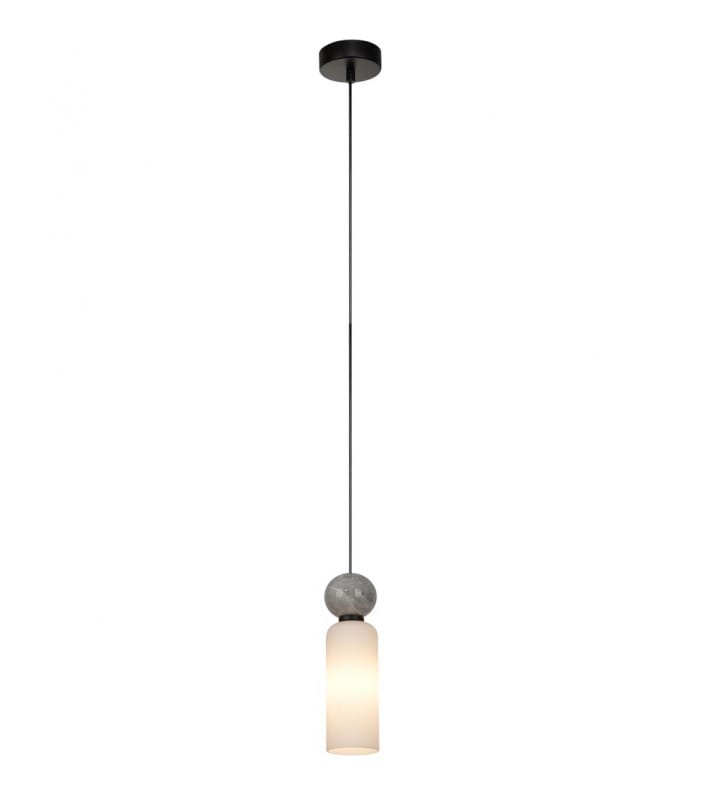 Santos pojedyncza szklana lampa wisząca na lince z dekoracyjną kulą